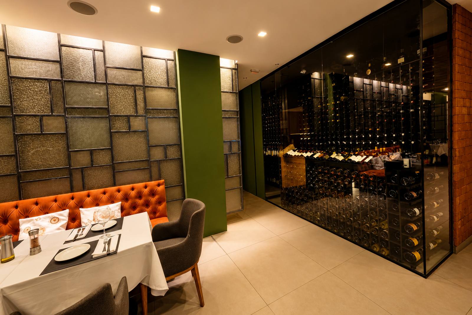 BOTA Cucina climate-controlled wine cellar
