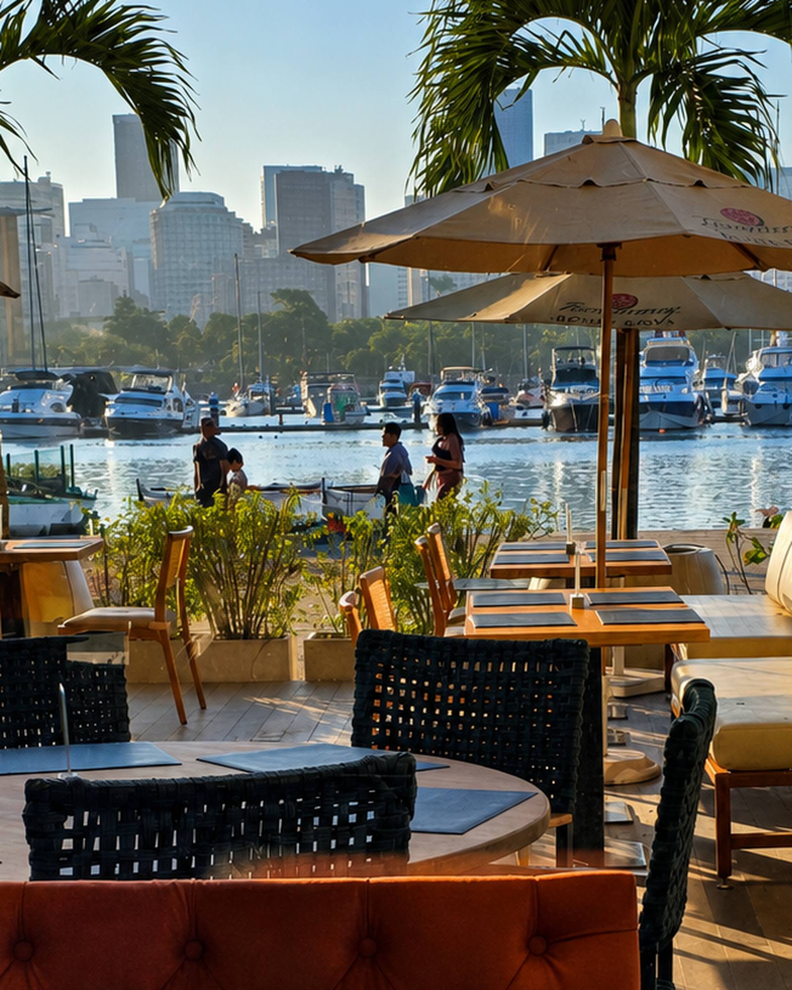 Marina da Glória with boats and the Rio skyline